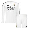 Original Trikotsatz Real Madrid Heimtrikot 2024-25 Langarm Für Kinder